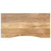vidaXL kumerusega lauaplaat, 120x50x2,5 cm, t&ouml;&ouml;tlemata mangopuit