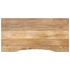 vidaXL kumerusega lauaplaat, 120x60x2,5 cm, t&ouml;&ouml;tlemata mangopuit