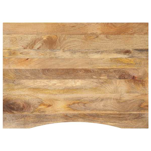 vidaXL kumerusega lauaplaat, 100x80x2,5 cm, t&ouml;&ouml;tlemata mangopuit