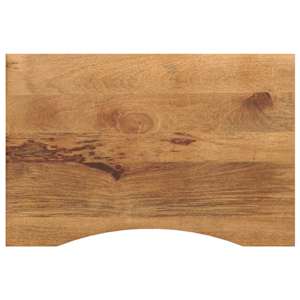 vidaXL kumerusega lauaplaat, 100x50x2,5 cm, t&ouml;&ouml;tlemata mangopuit