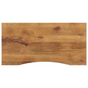 vidaXL kumerusega lauaplaat, 110x50x2,5 cm, t&ouml;&ouml;tlemata mangopuit