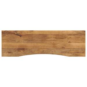 vidaXL kumerusega lauaplaat, 160x50x2,5 cm, t&ouml;&ouml;tlemata mangopuit