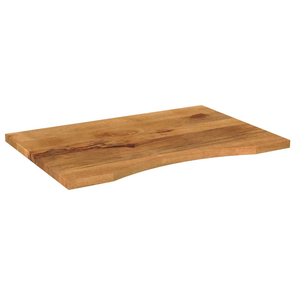 vidaXL tömör nyers mangófa íves asztallap 80 x 60 x 2,5 cm
