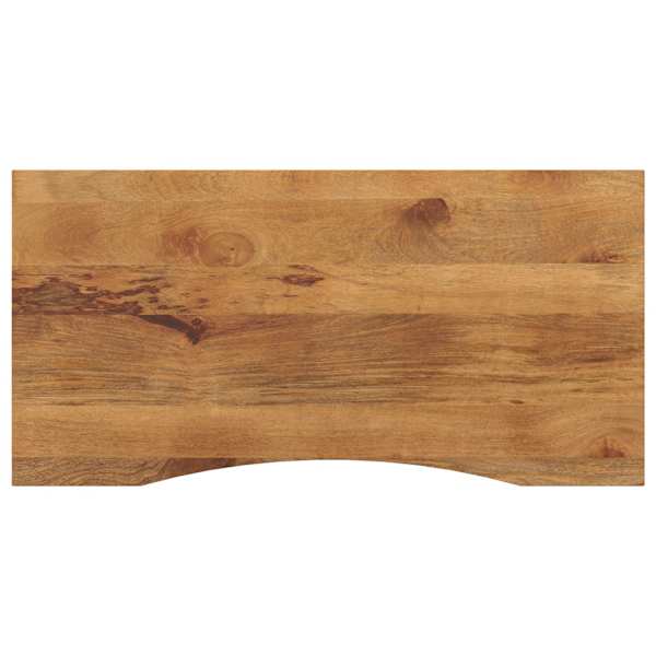vidaXL kumerusega lauaplaat, 140x60x2,5 cm, t&ouml;&ouml;tlemata mangopuit