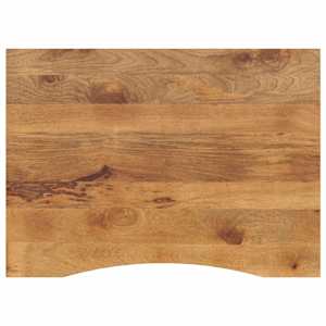 vidaXL kumerusega lauaplaat, 100x80x2,5 cm, t&ouml;&ouml;tlemata mangopuit