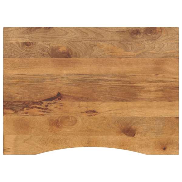 vidaXL kumerusega lauaplaat, 100x80x2,5 cm, t&ouml;&ouml;tlemata mangopuit