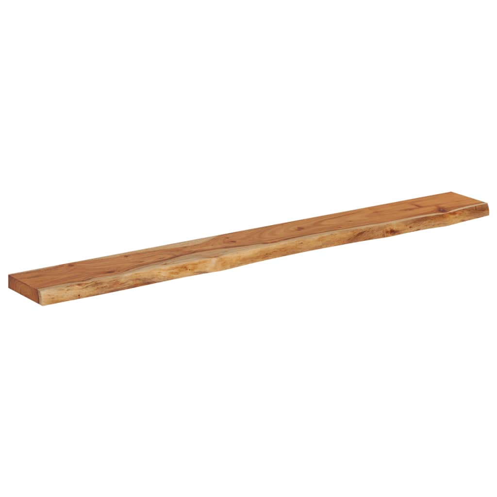 vidaXL Nástenná polica 160x20x2,5cm obdĺžnik masívna akácia živá hrana