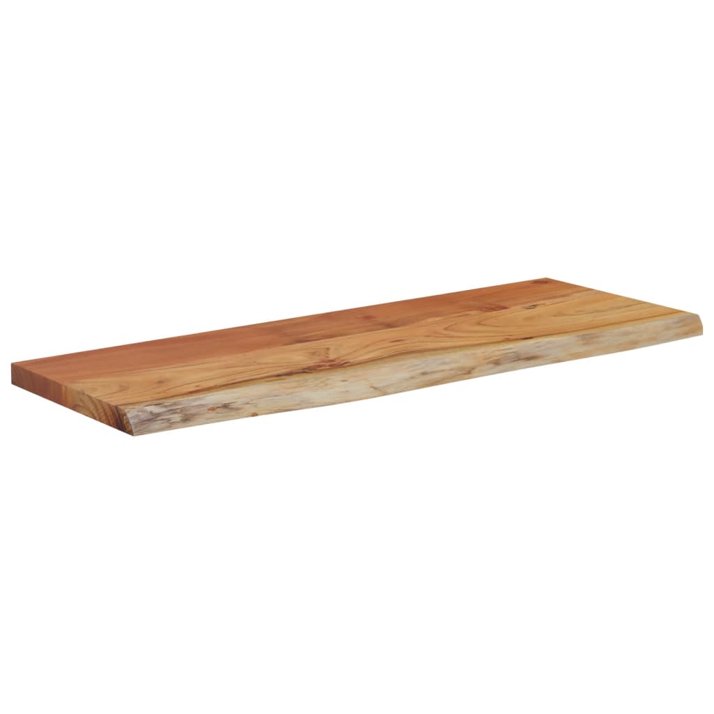 vidaXL Wandschap rechthoekig natuurlijke rand 70x30x2,5 cm acaciahout