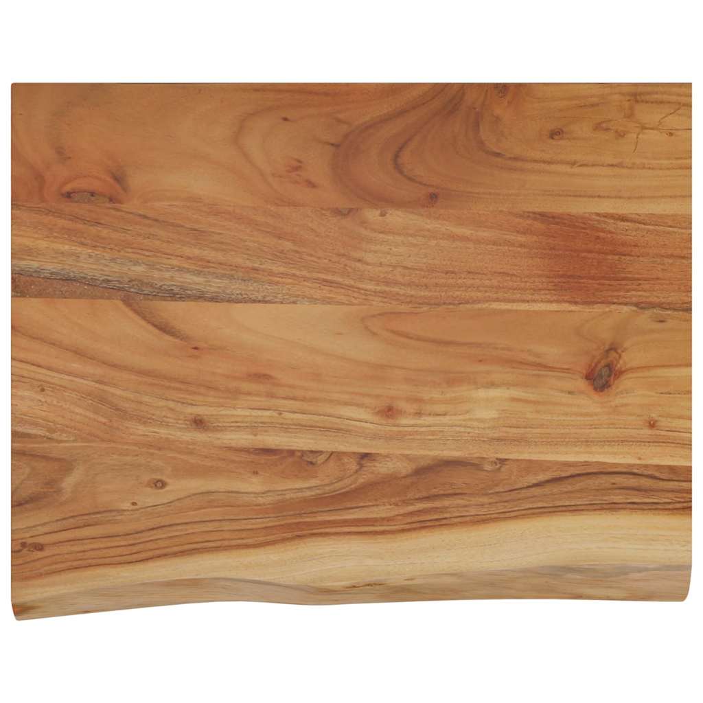 vidaXL Wandschap rechthoekig natuurlijke rand 50x40x2,5 cm acaciahout bruin, foto 3