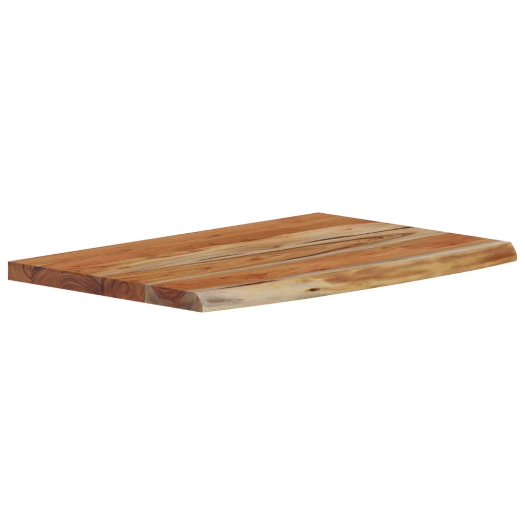 vidaXL Wandschap rechthoekig natuurlijke rand 70x40x2,5 cm acaciahout