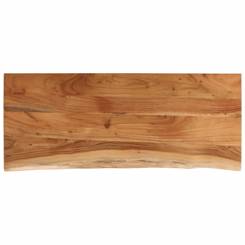 vidaXL Tafelblad rechthoekig natuurlijke rand 90x40x2,5 cm acaciahout bruin, foto 3
