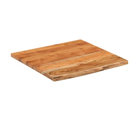 vidaXL Плот за баня, 60x60x2,5 см, квадратен, масивно дърво акация