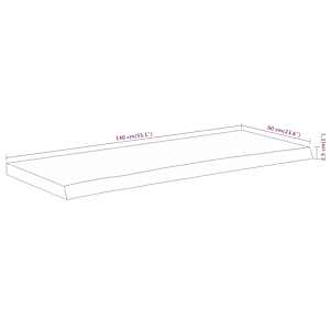 Koupelnová deska 140x60x2,5 cm obdélník masivní akáciové dřevo - obrázek 8