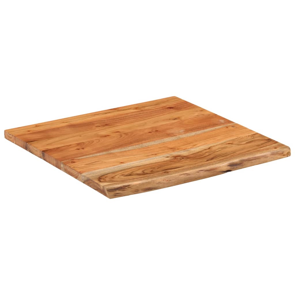 vidaXL Blat birou 80x80x2,5 cm, pătrat, lemn masiv acacia margine vie