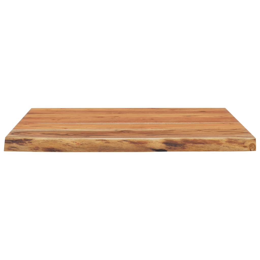 Schreibtischplatte 80x80x2,5 cm Massivholz Akazie Naturkante