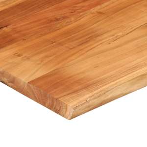 Stolní deska 90x80x2,5 cm obdélník masivní akácie živá hrana - obrázek 7