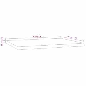 Stolní deska 90x80x2,5 cm obdélník masivní akácie živá hrana - obrázek 8