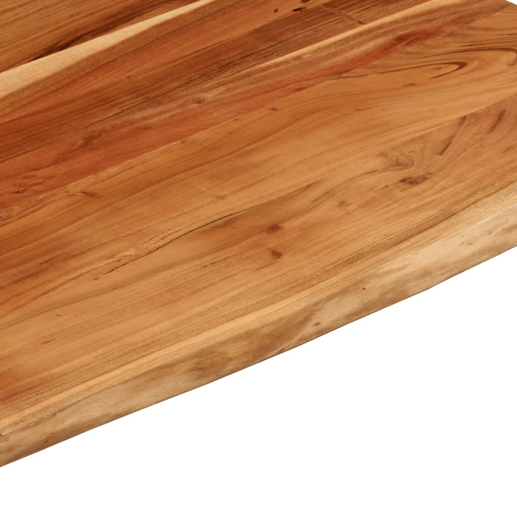 Schreibtischplatte 100x80x2,5 cm Massivholz Akazie Baumkante