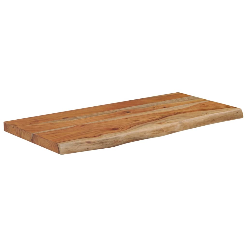 vidaXL Wandschap rechthoekig natuurlijke rand 40x20x3,8 cm acaciahout