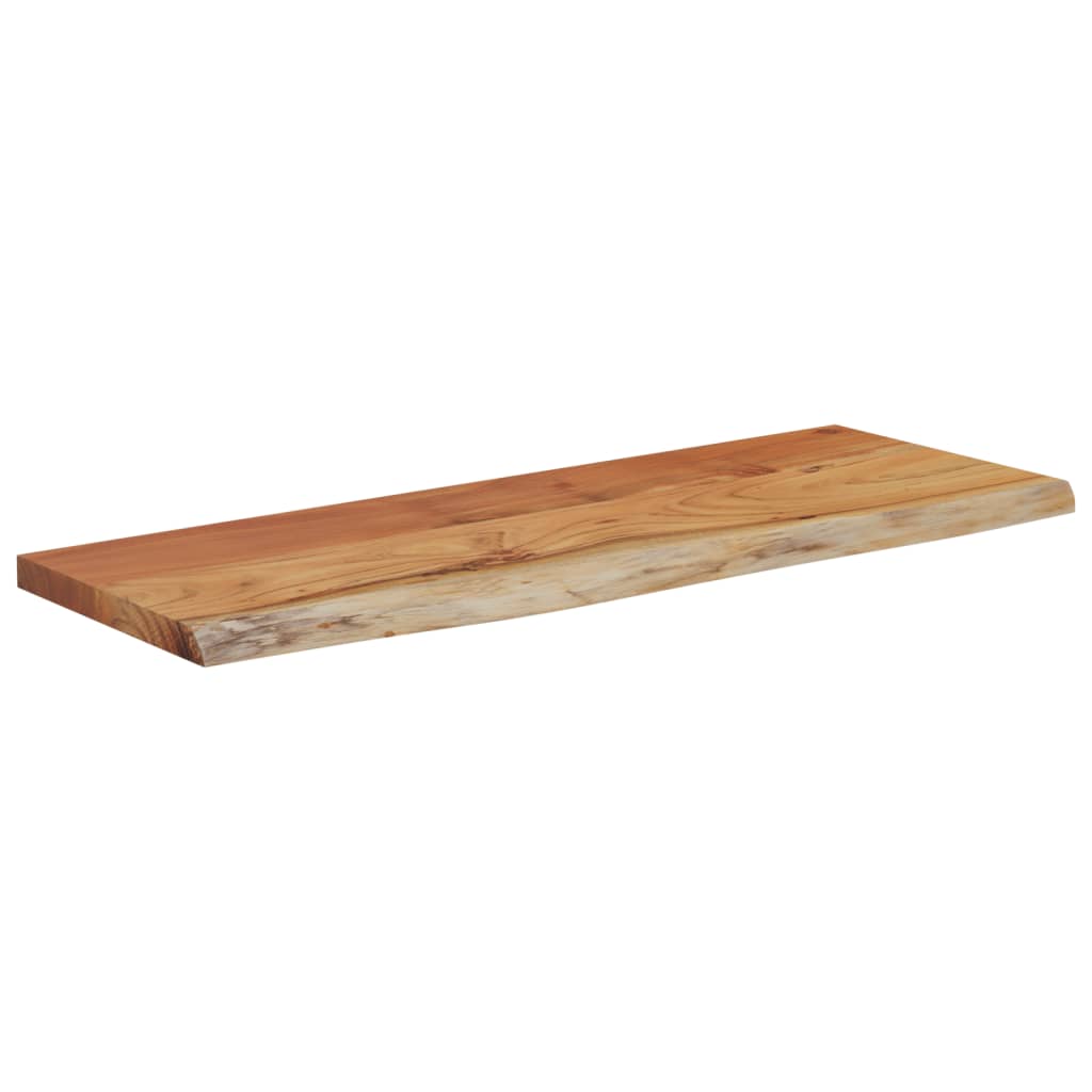 vidaXL Wandschap rechthoekig natuurlijke rand 50x20x3,8 cm acaciahout