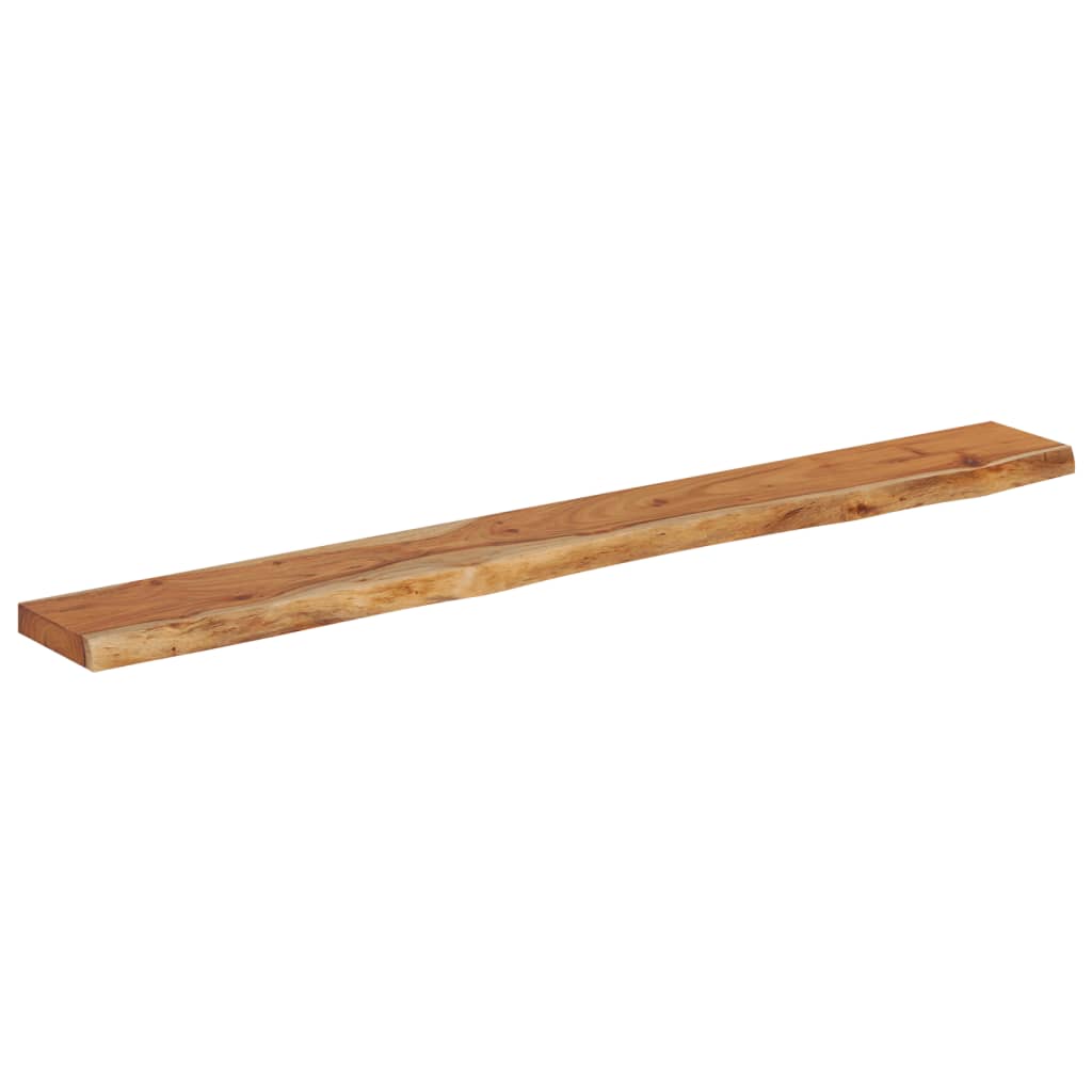 vidaXL Wandschap rechthoekig natuurlijke rand 160x20x3,8 cm acaciahout