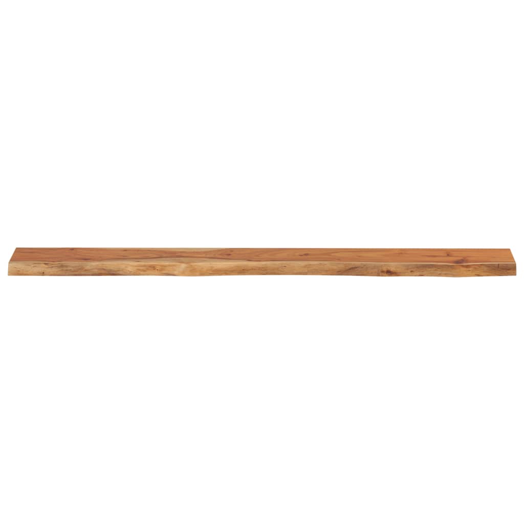 vidaXL Wandschap rechthoekig natuurlijke rand 160x20x3,8 cm acaciahout bruin, foto 4