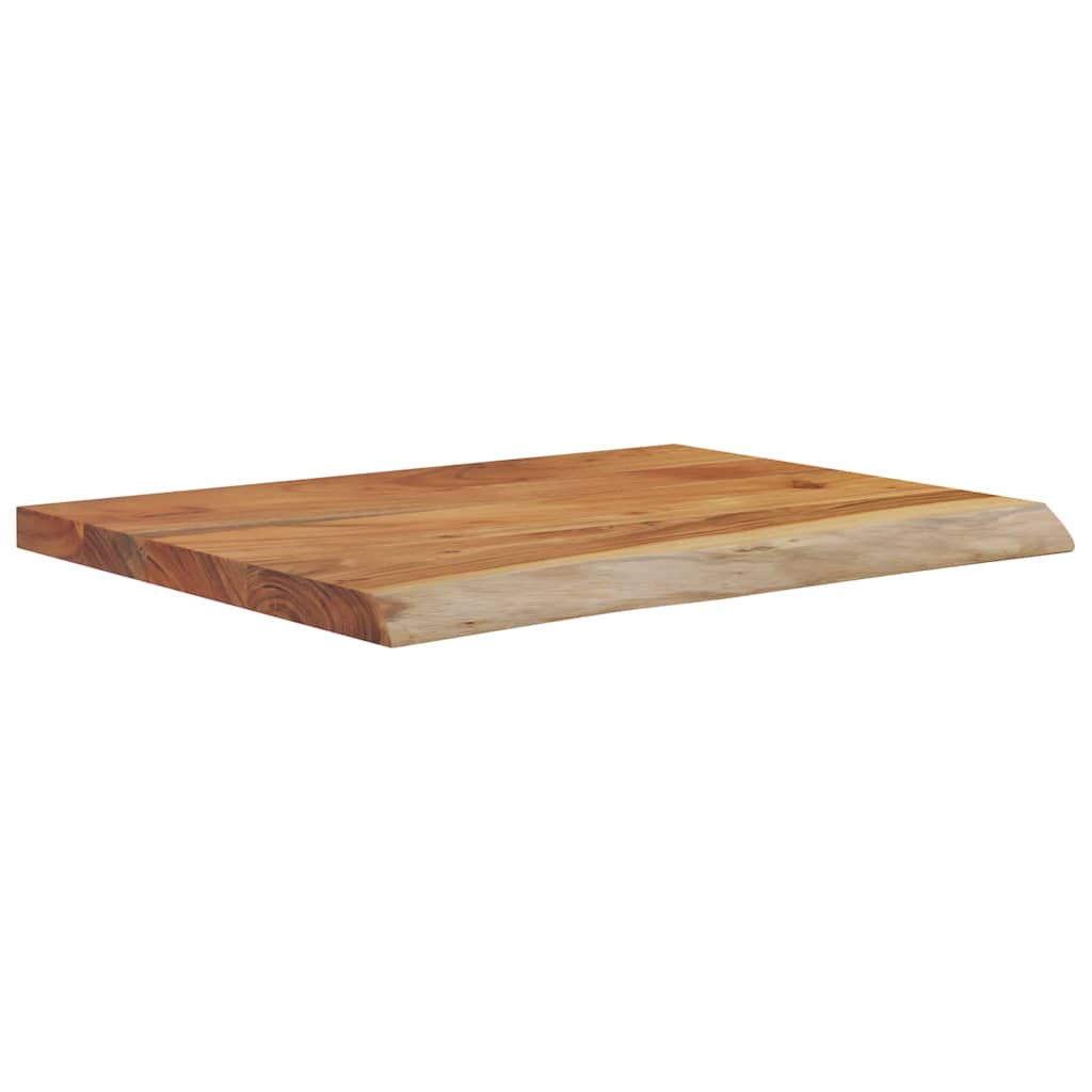 vidaXL Seinähylly 50x40x3,8 cm suorakaide täysi akasiapuu elävä reuna