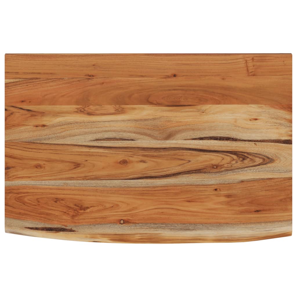 vidaXL Wandschap rechthoekig natuurlijke rand 70x40x3,8 cm acaciahout bruin, foto 3