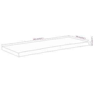 Koupelnová deska 140x60x3,8 cm obdélník masivní akáciové dřevo - obrázek 8
