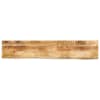 vidaXL lauaplaat, 140x40x2,5 cm, naturaalsete servadega, mangopuit