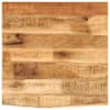 vidaXL lauaplaat, 60x60x2,5 cm, naturaalsete servadega, mangopuit