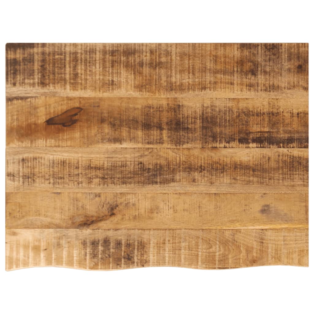 vidaXL Stolní deska 80x60x2,5 cm živá hrana hrubé mangovníkové dřevo