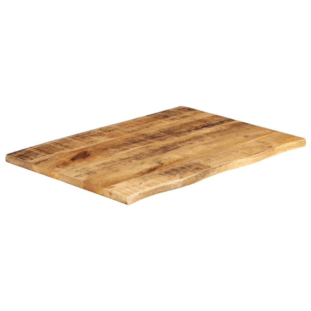 vidaXL Pöytälevy 90x60x2,5 cm elävä reuna karkea täysi mangopuu