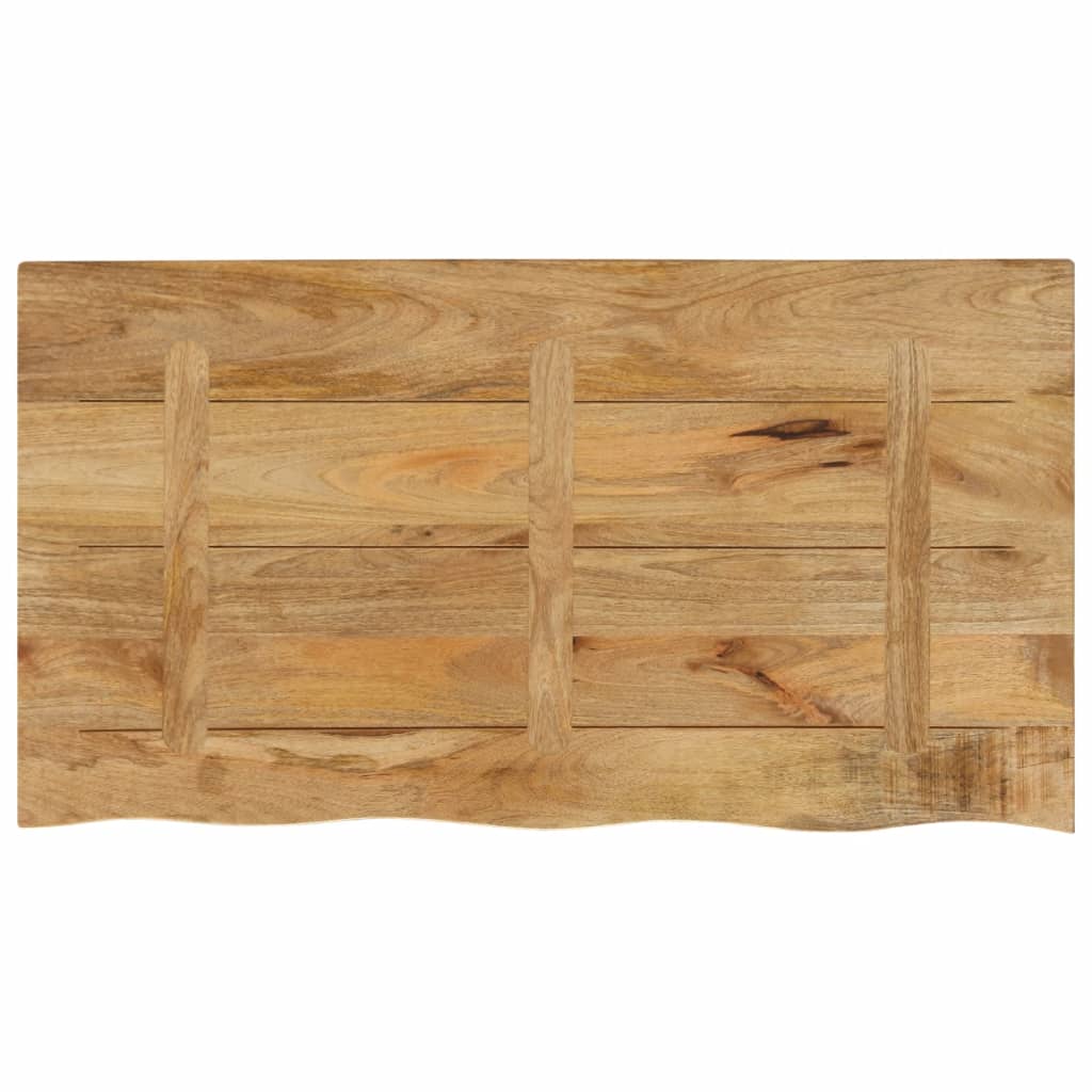 vidaXL Tafelblad met natuurlijke rand 110x60x2,5 cm massief mangohout bruin, foto 4
