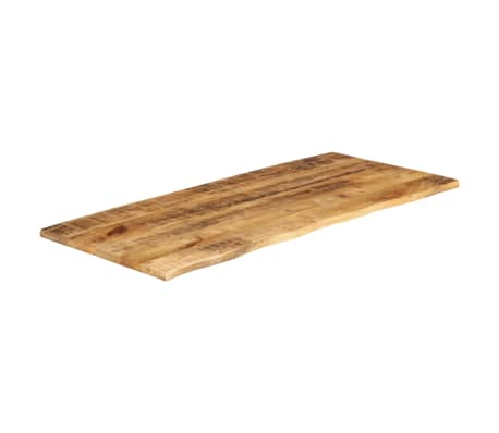vidaXL Piano Tavolo 140x60x2,5 cm Bordi Vivi Legno di Mango Grezzo
