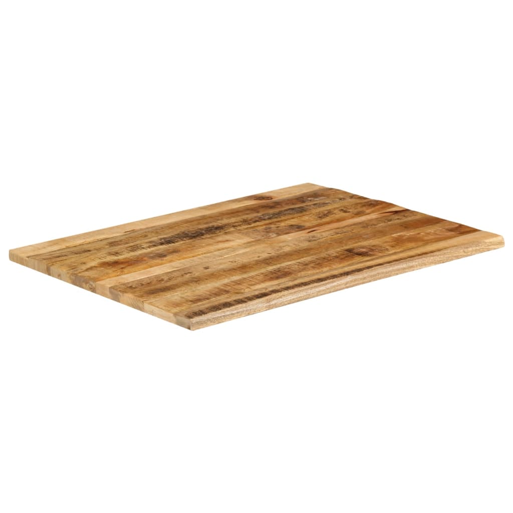 vidaXL Tafelblad met natuurlijke rand 90x80x2,5 cm massief mangohout afbeelding