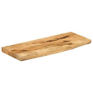 vidaXL Dessus de table 70x20x3,8 cm bord vif bois massif manguier brut