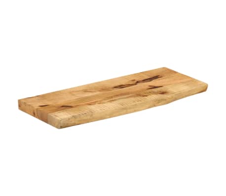 vidaXL Tafelblad met natuurlijke rand 80x20x3,8 cm massief mangohout