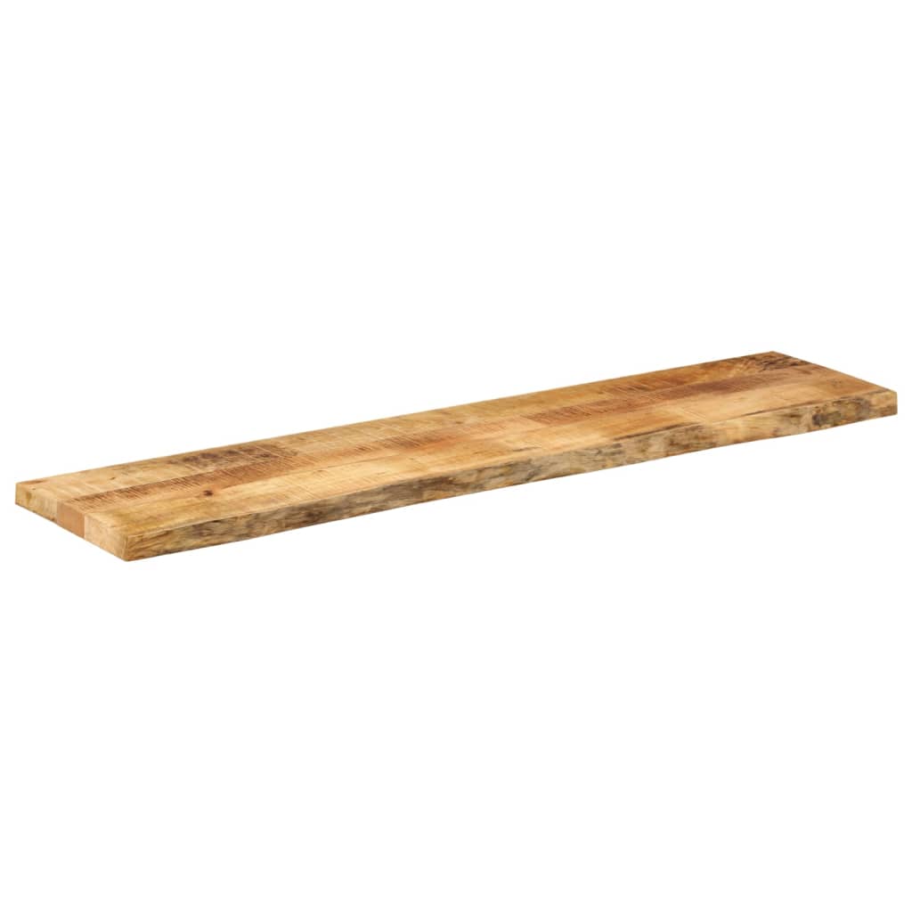 vidaXL Tafelblad met natuurlijke rand 160x20x3,8 cm massief mangohout afbeelding