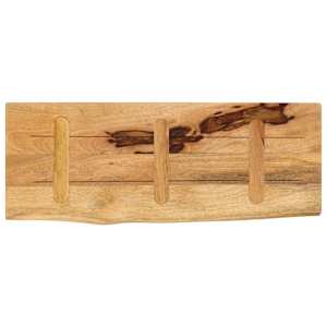 Stolní deska 90x30x3,8 cm živá hrana hrubé mangovníkové dřevo - obrázek 5