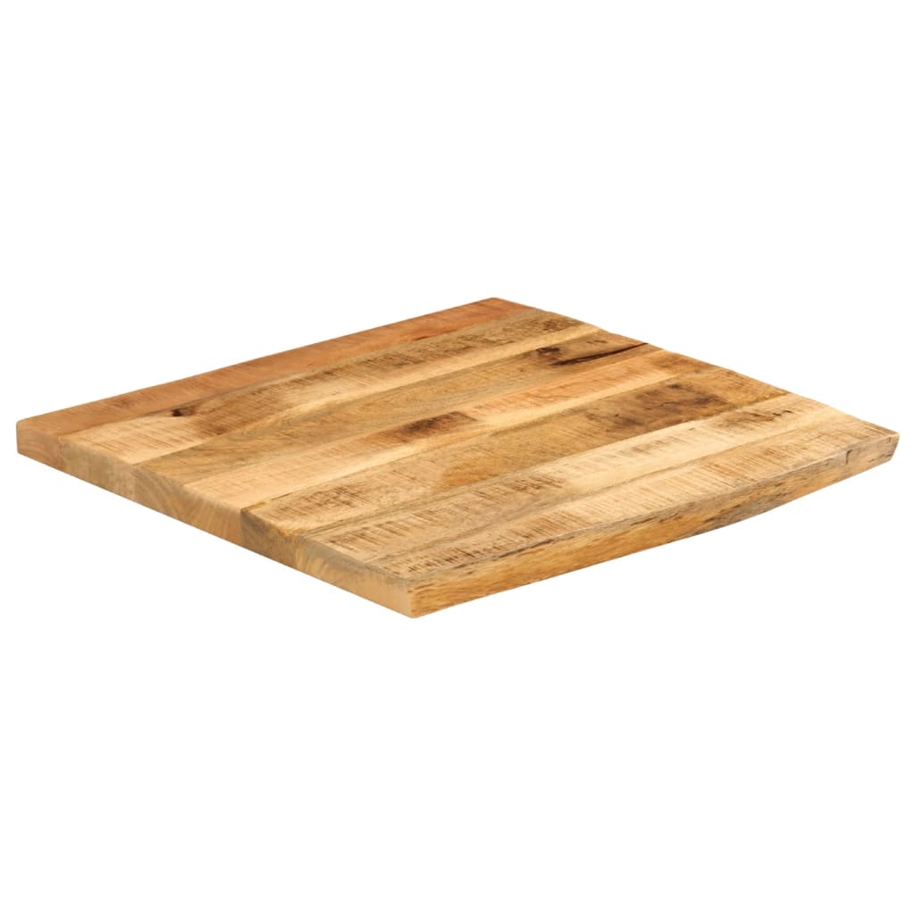 vidaXL Tafelblad met natuurlijke rand 40x40x3,8 cm massief mangohout afbeelding