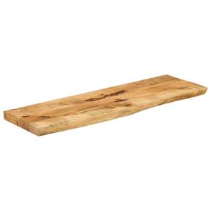 vidaXL Επιφάνεια Τραπεζιού 110x40x3,8 εκ. Live Edge Μασίφ Ξύλο Μάνγκο