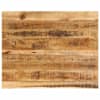 vidaXL lauaplaat, 110 x 80 x 3,8 cm, naturaalsete servadega, mangopuit