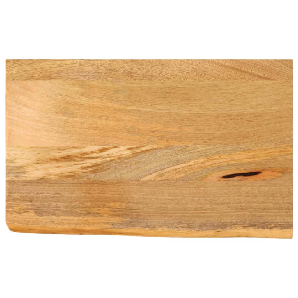 Tischplatte mit Baumkante 50x20x2,5 cm Massivholz Mango