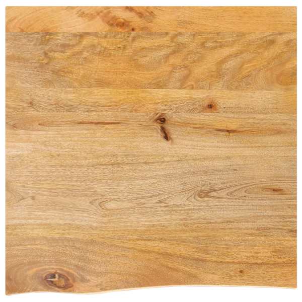 vidaXL lauaplaat, naturaalse servaga, 40 x 40 x 2,5, mangopuit