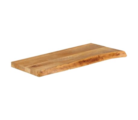 vidaXL Επιφάνεια Τραπεζιού 80x40x2,5 εκ. Live Edge Μασίφ Ξύλο Μάνγκο