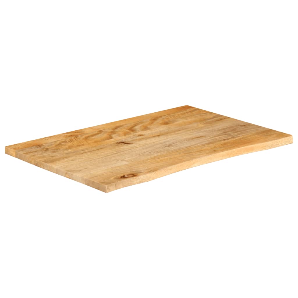 vidaXL tömör mangófa természetes élű asztallap 70 x 60 x 2,5 cm