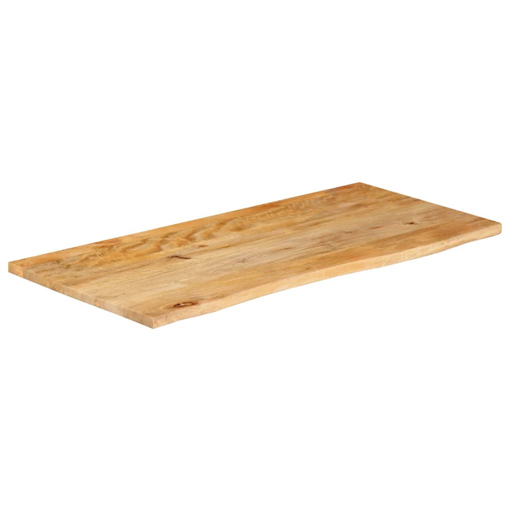 vidaXL Tafelblad met natuurlijke rand 100x60x2,5 cm massief mangohout afbeelding