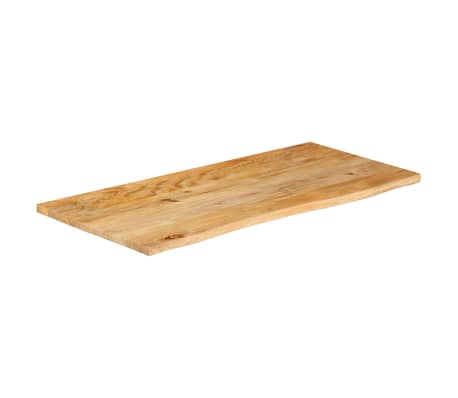 vidaXL Tafelblad met natuurlijke rand 100x60x2,5 cm massief mangohout