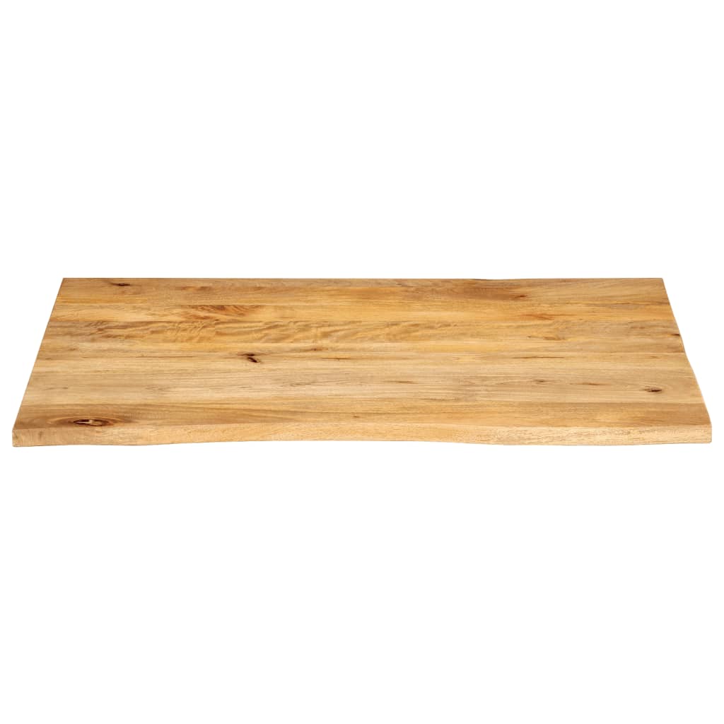 vidaXL Tafelblad met natuurlijke rand 100x80x2,5 cm massief mangohout bruin, foto 3